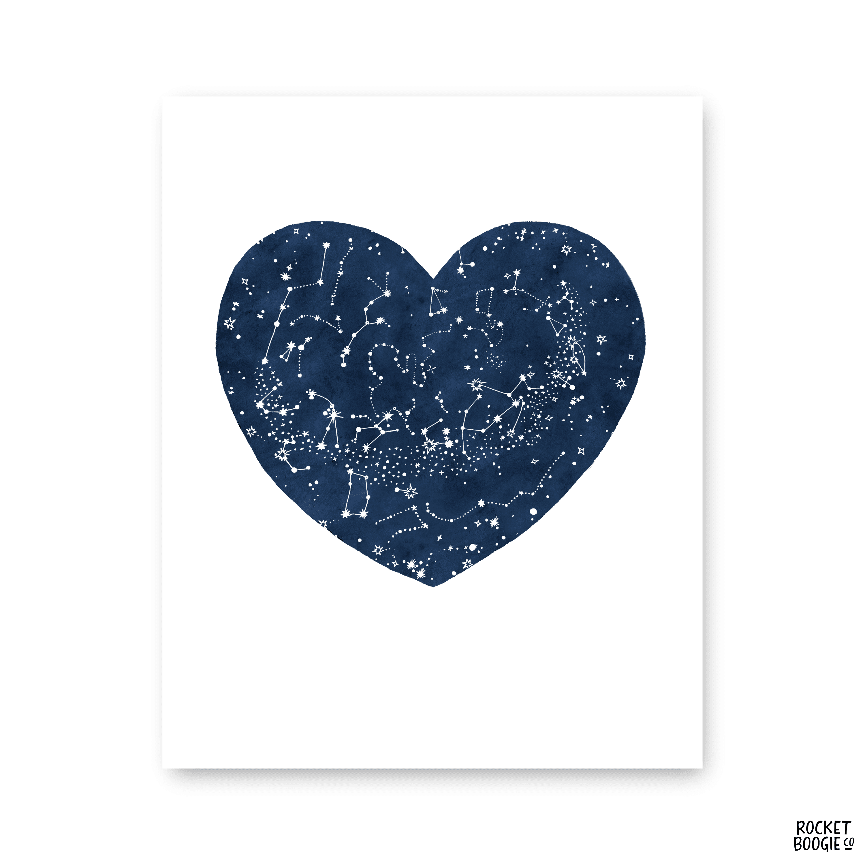 Constellation Heart Print