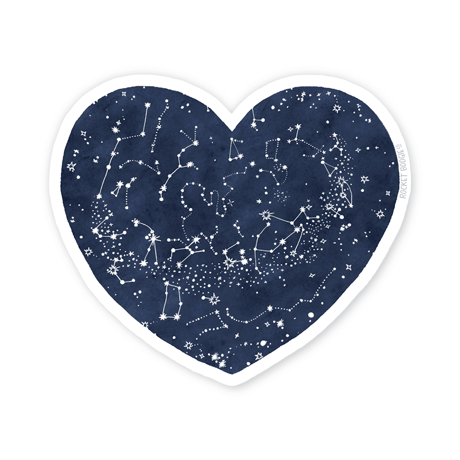 Constellation Heart Sticker