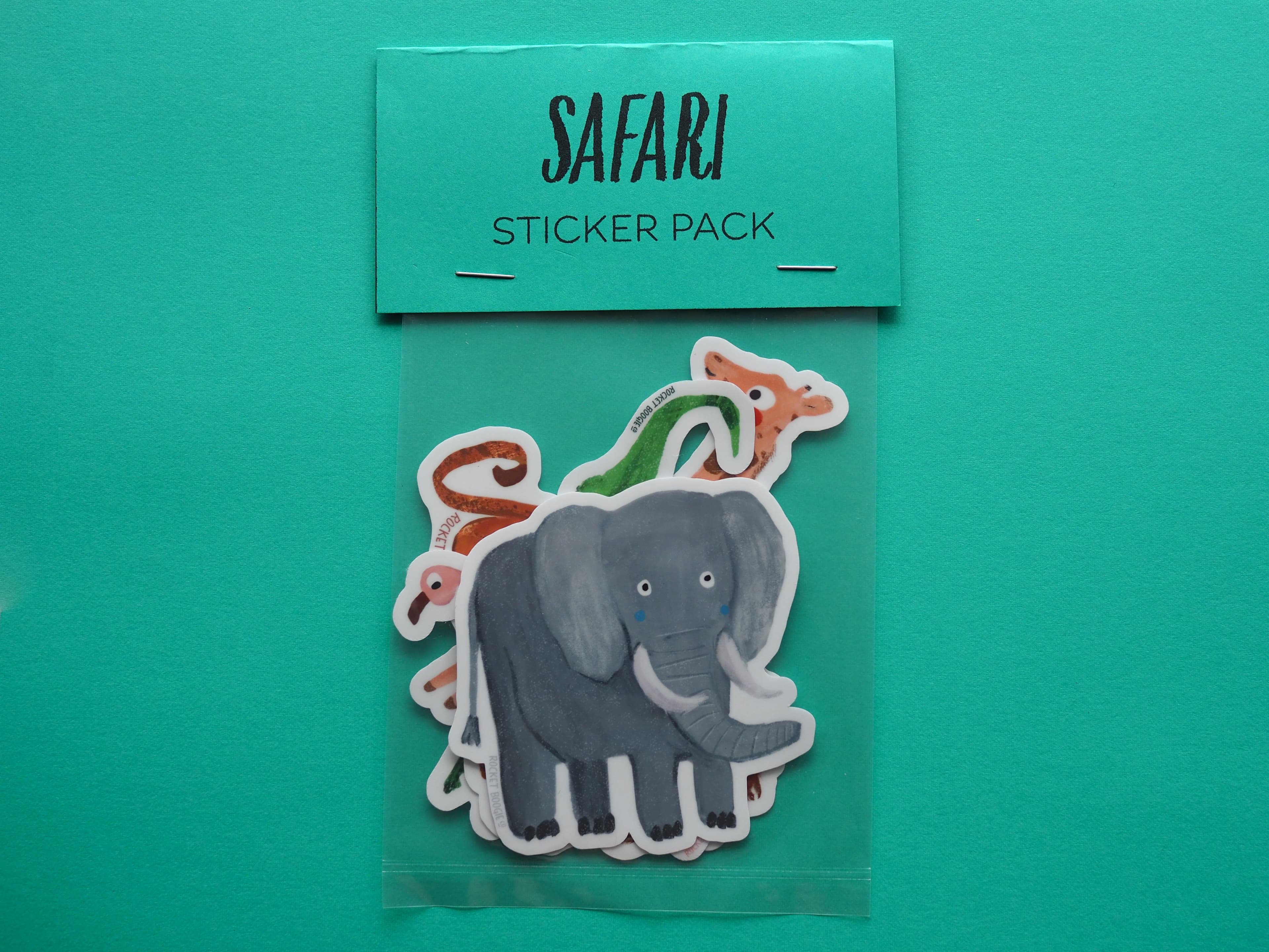 Safari Animals Vinyl Sticker Pack
