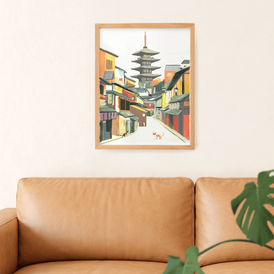 Cats in Kyoto Print