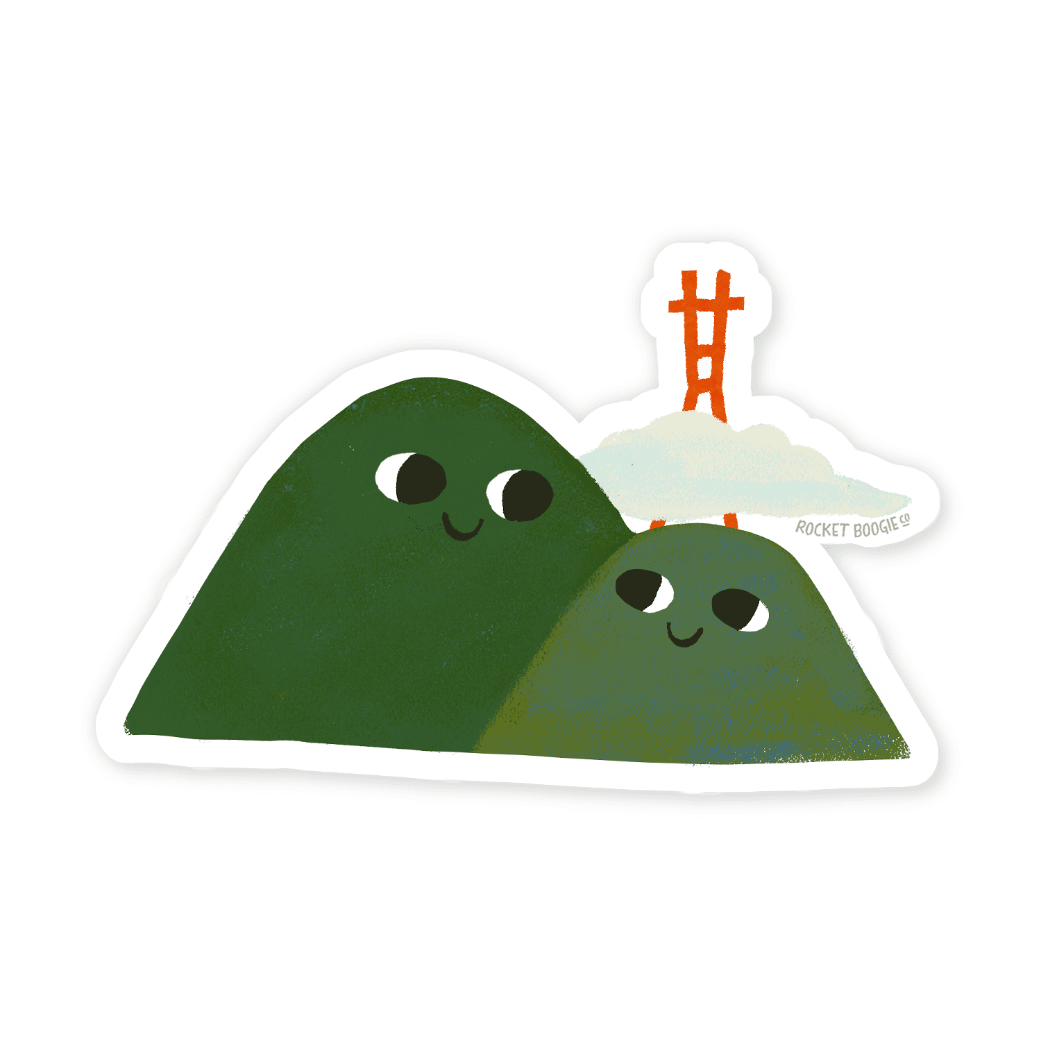 San Francisco Twin Peaks Sticker