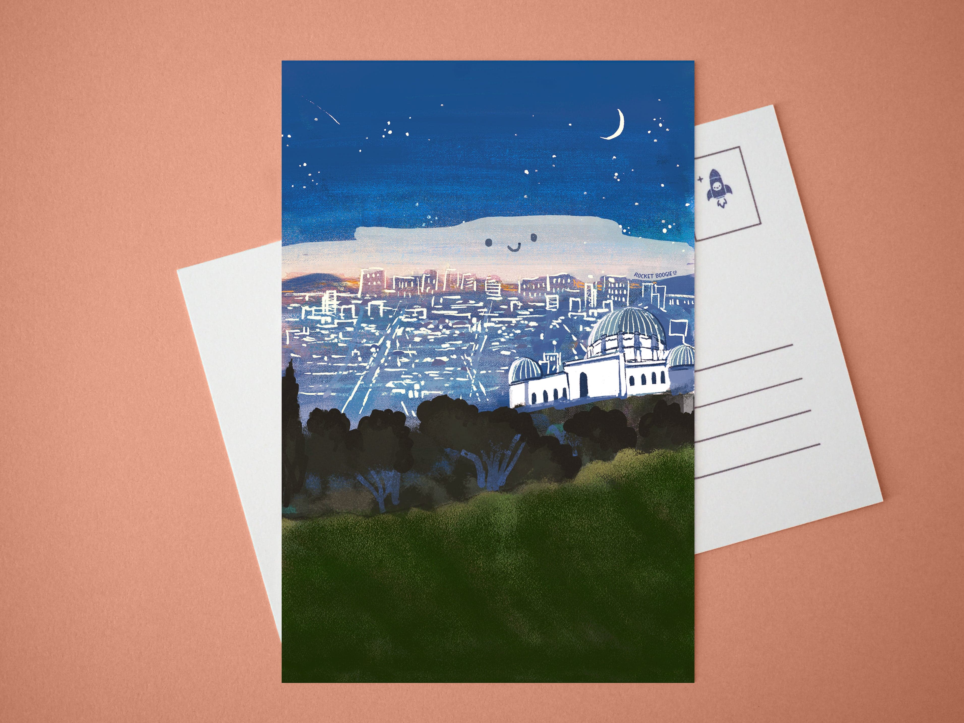 Los Angeles (Griffith Observatory) Mini Print / Postcard