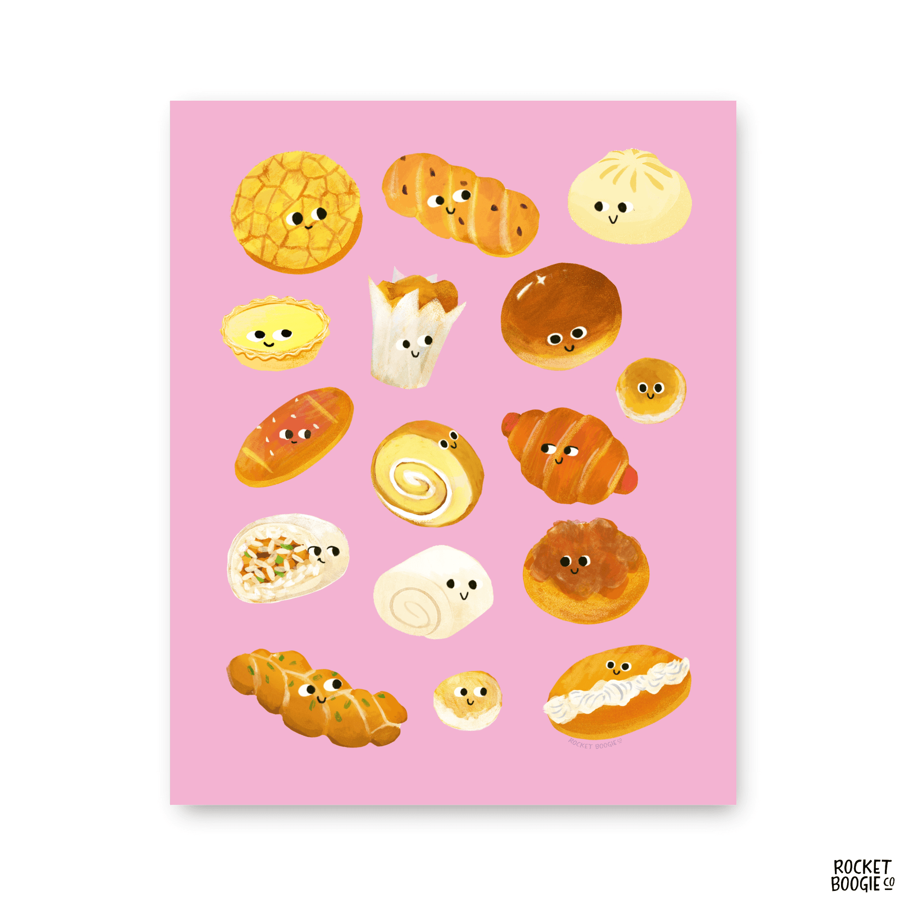 Chinese Baked Goods Print
