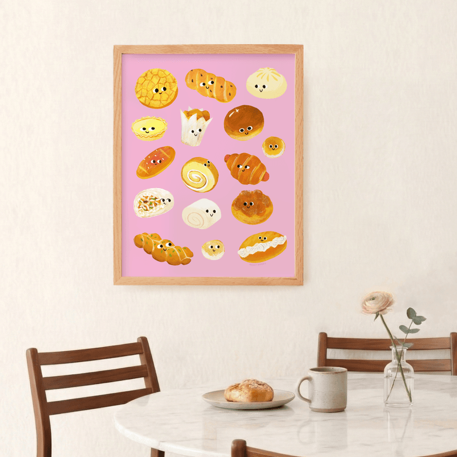 Chinese Baked Goods Print