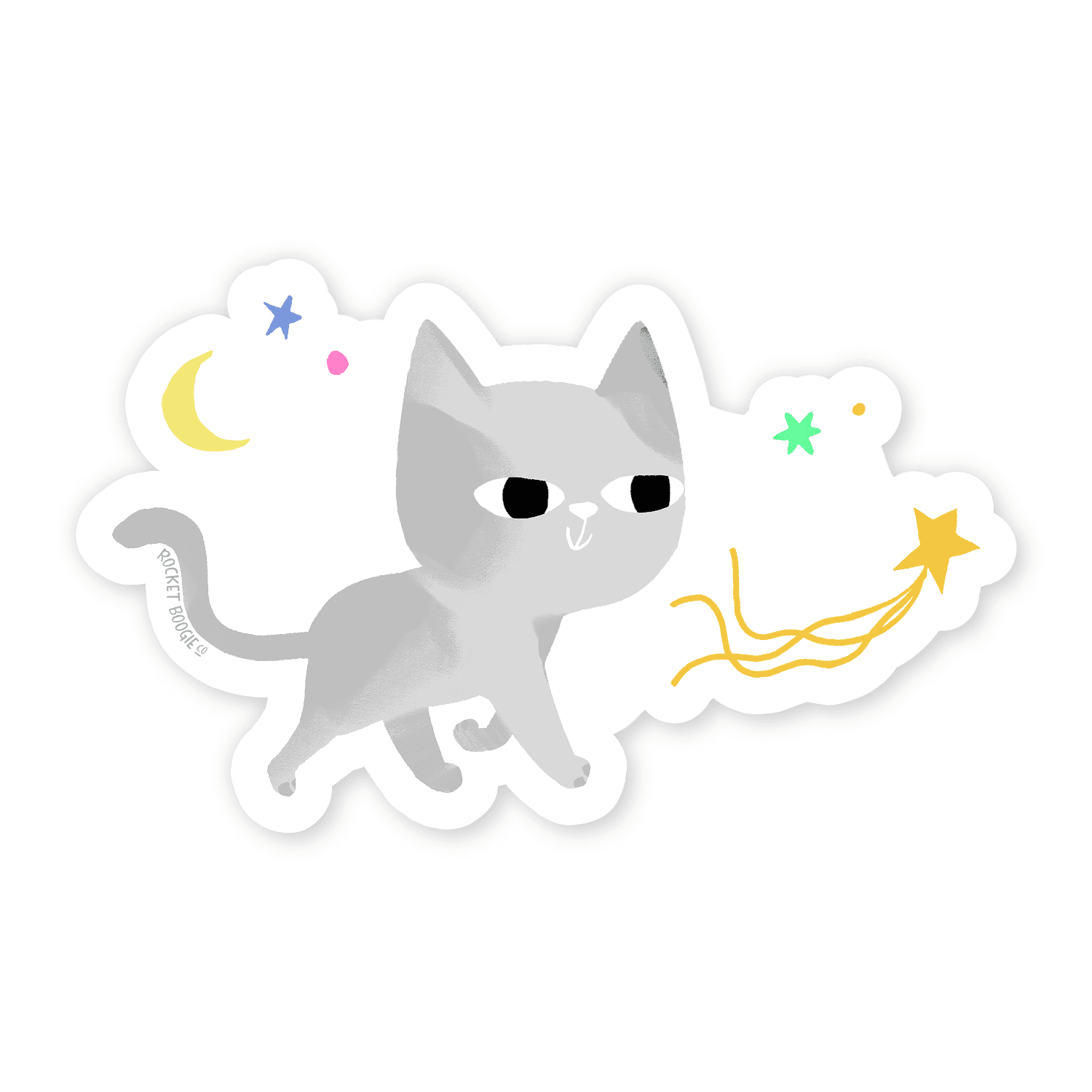 Space Kitty Two Sticker