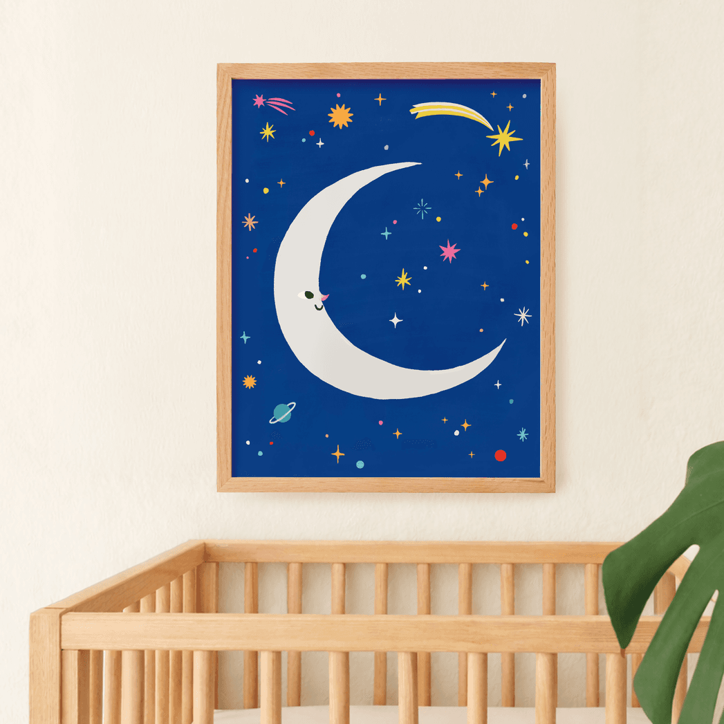 Happy Moon Print