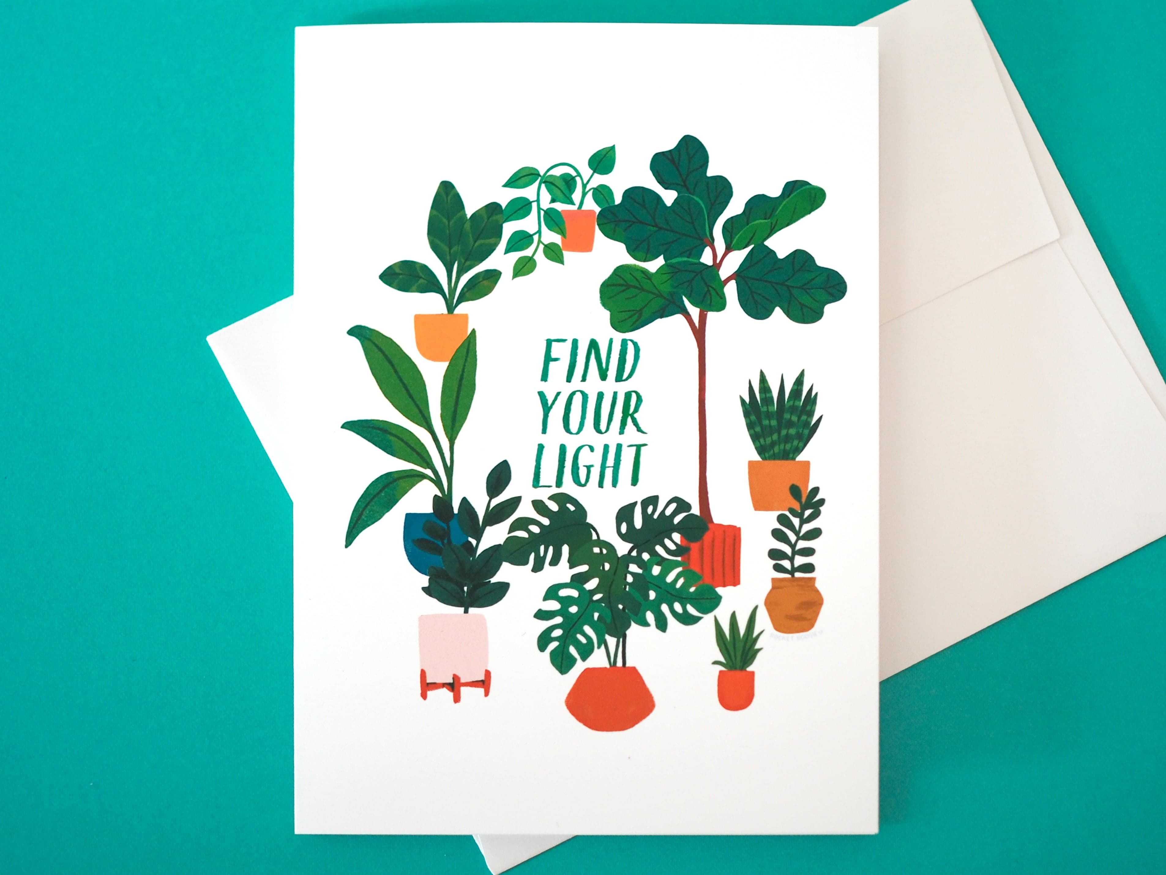 Find Your Light Plants Card