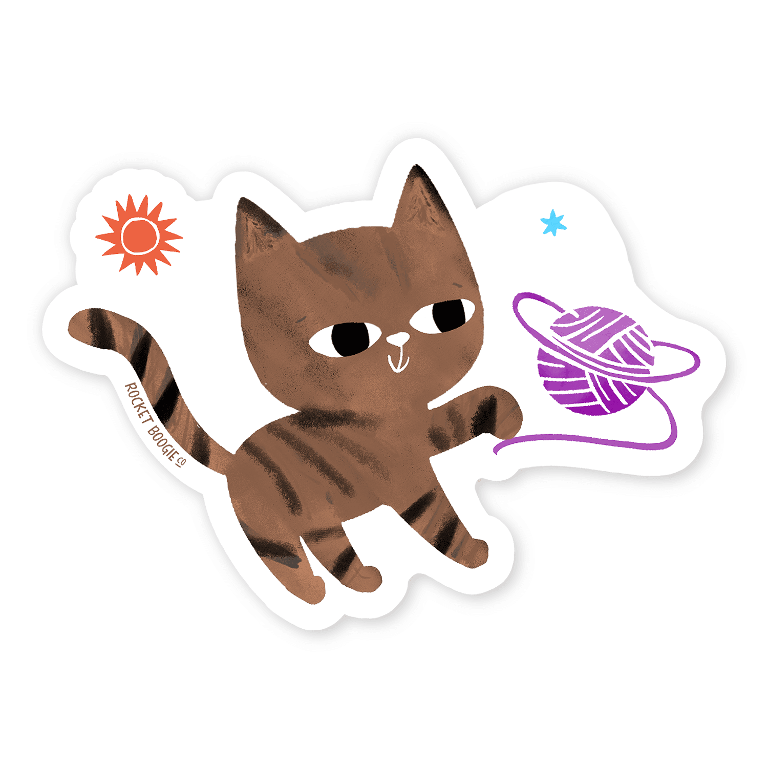 Space Kitty Three Sticker